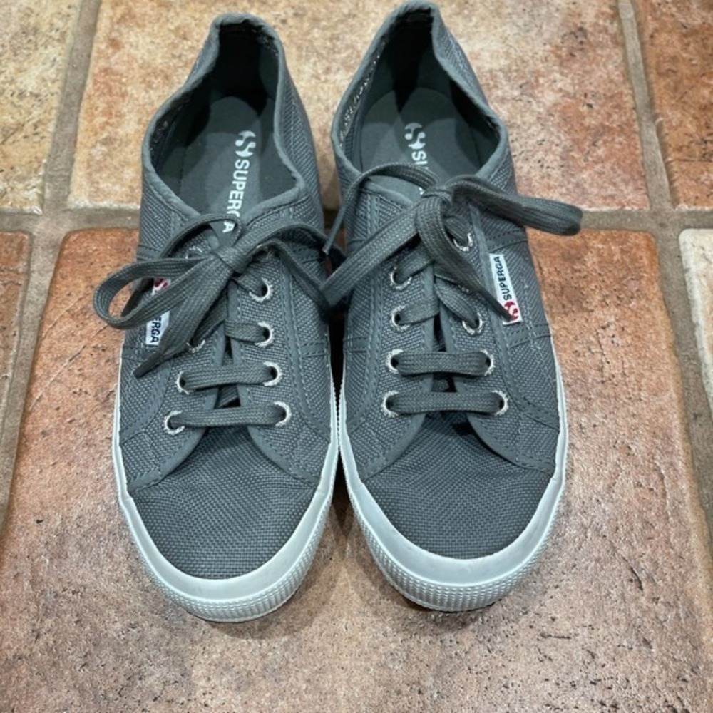 SUPERGA SNEAKER GRAY CANVAS SIZE 38